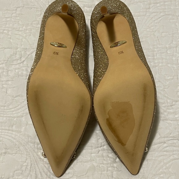 Mischa Badgley gold heels, size 5.5 - Picture 5 of 6